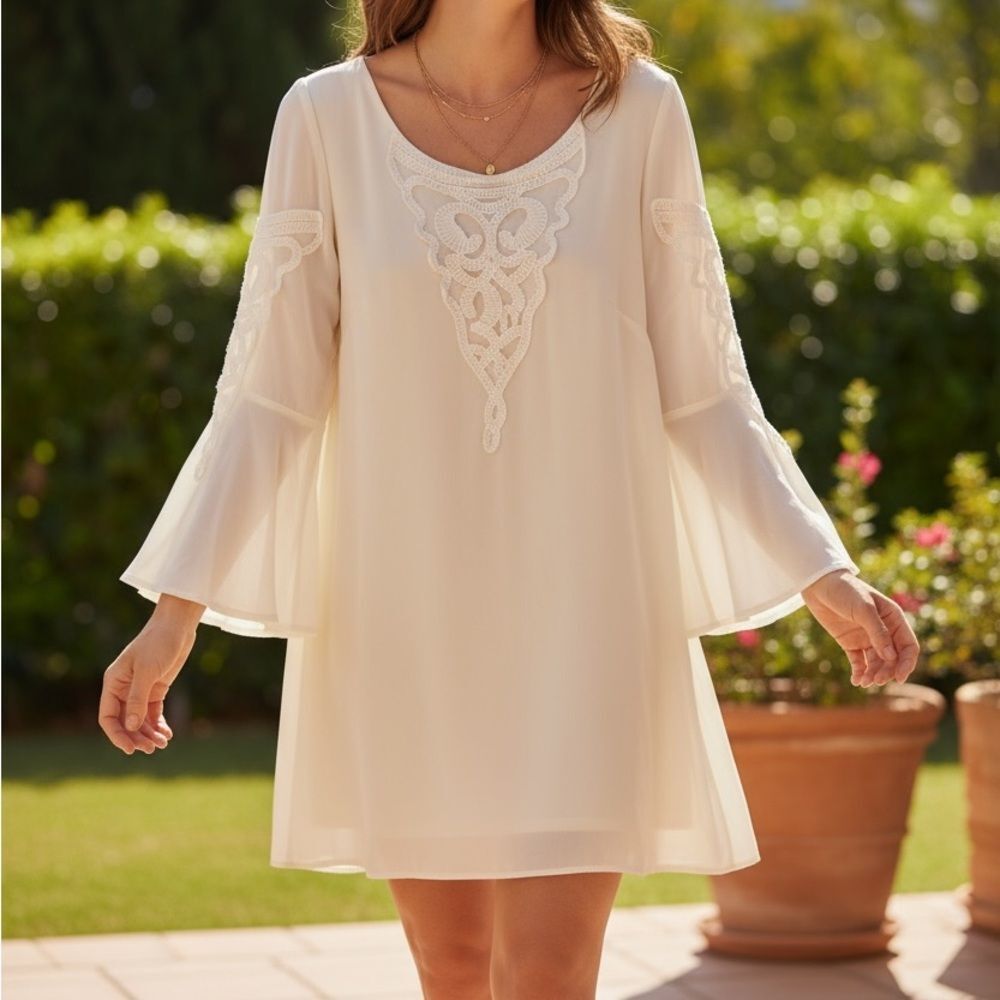 Chic Cream boho dress